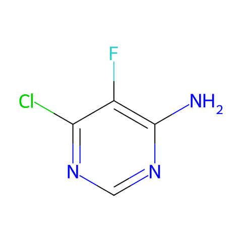 4-氨基-6-氯-5-氟嘧啶结构图