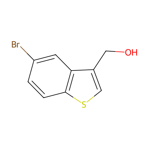 (5-溴-3-苯并[B]噻吩)甲醇结构图
