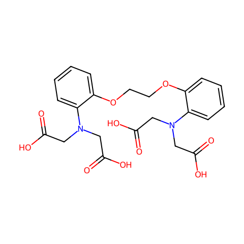1,2-双(2-氨基苯氧基)乙烷-N,N,N′,N′-四乙酸结构图