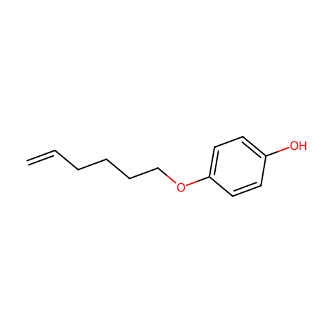 6-(4'-Hydroxyphenoxy)-1-hexene结构图