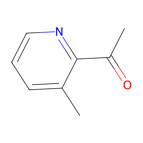 1-(3-甲基-2-吡啶基)-乙酮结构图