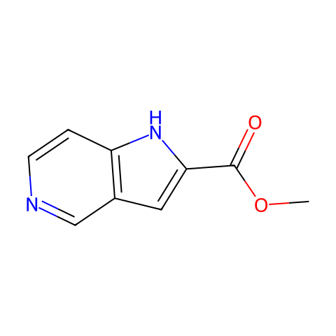 1H-Pyrrolo[3,2-c]pyridine-2-carboxylic acid, Methyl ester结构图