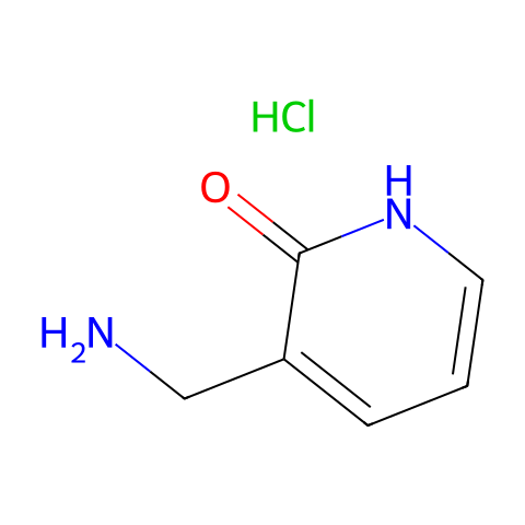 3-氨甲基吡啶-2-酮盐酸盐结构图