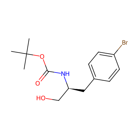 BOC-L-4-BR-PHENYLALANINOL结构图