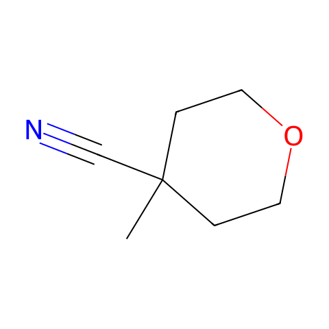 4-Methyltetrahydro-2H-pyran-4-carbonitrile结构图