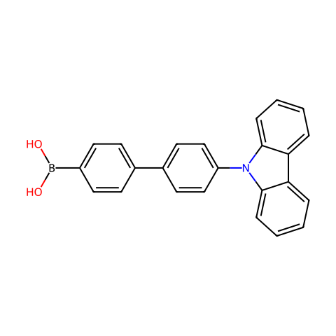 [4'-(咔唑-9-基)-4-联苯基]硼酸 (含不同量的酸酐)结构图