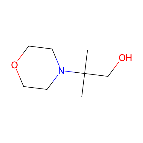 2-methyl-2-(4-morpholinyl)-1-propanol(SALTDATA: FREE)结构图