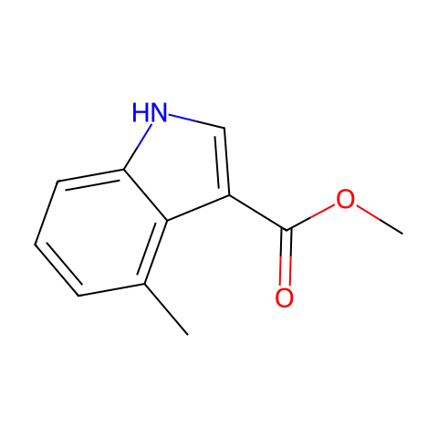 4-Methyl-1H-indole-3-Carbocylic acid methyl ester结构图