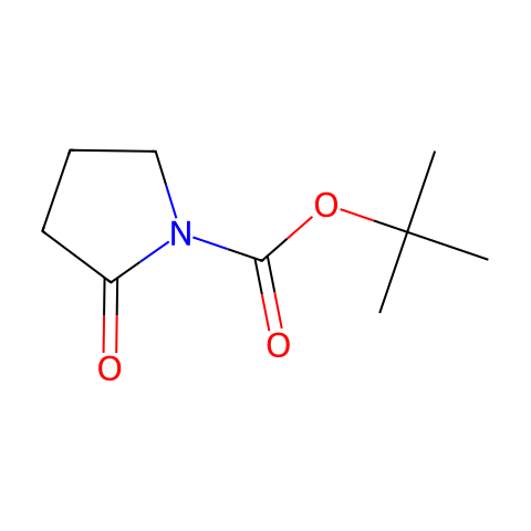 N-Boc-2-pyrrolidinone结构图