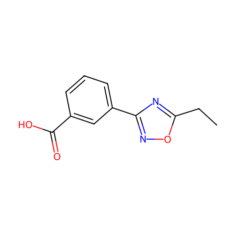 3-(5-乙基-1,2,4-噁二唑-3-基)苯甲酸结构图