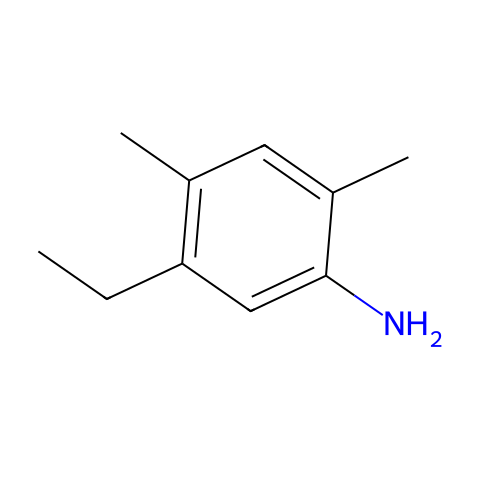 5-乙基-2,4-二甲基苯胺结构图