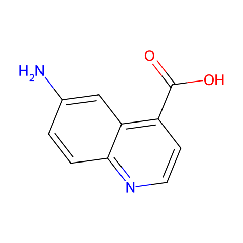 6-氨基-喹啉-4-羧酸结构图
