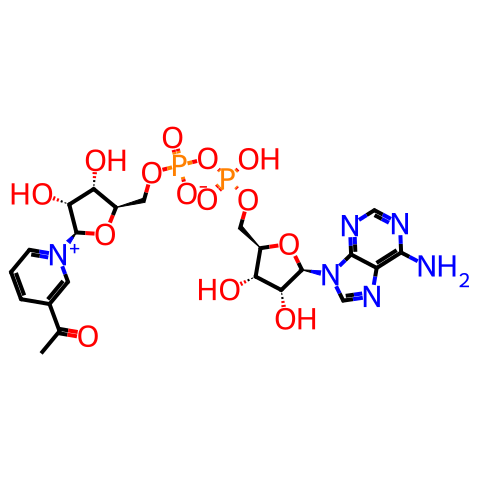 3-乙酰吡啶腺嘌呤二核苷酸(氧化型)APAD结构图