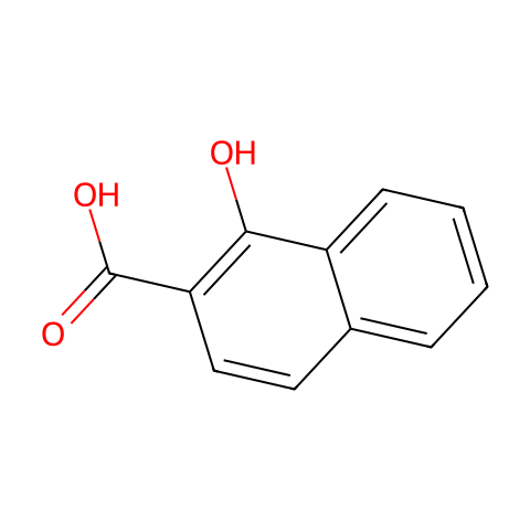 1-羟基-2-萘甲酸结构图