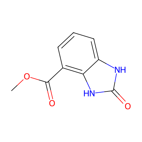 2-氧代-2,3-二氢-1H-苯并[D]咪唑-4-羧酸甲酯结构图