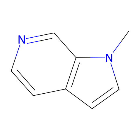 1-methyl-1H-pyrrolo[2,3-c]pyridine结构图