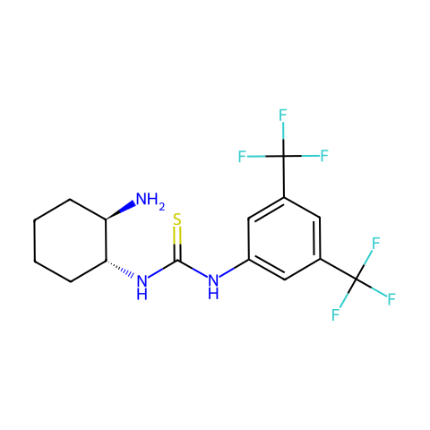 N-[(1R,2R)-2-氨基环己基]-N'-[3,5--双(三氟甲基)苯基]硫脲结构图