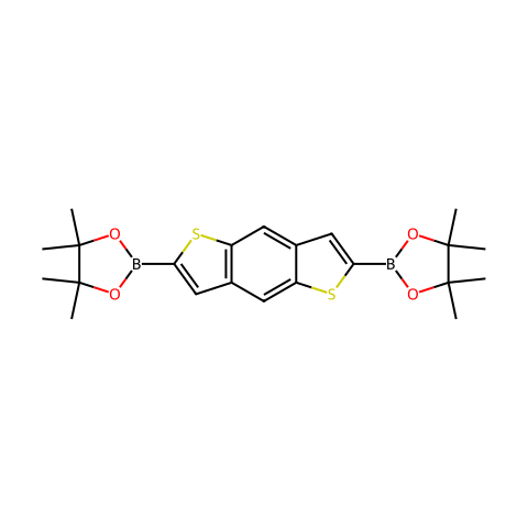 2,6-二(4,4,5,5-四甲基-1,3,2-二氧硼酸-2-基)苯并[1,2-b:4,5-b']二噻吩结构图