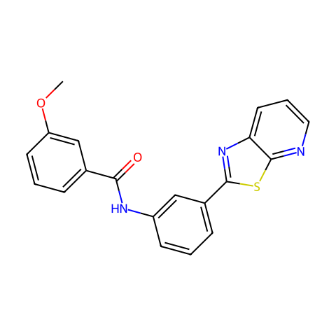 3-Methoxy-N-(3-(thiazolo[5,4-b]pyridin-2-yl)phenyl)benzamide结构图