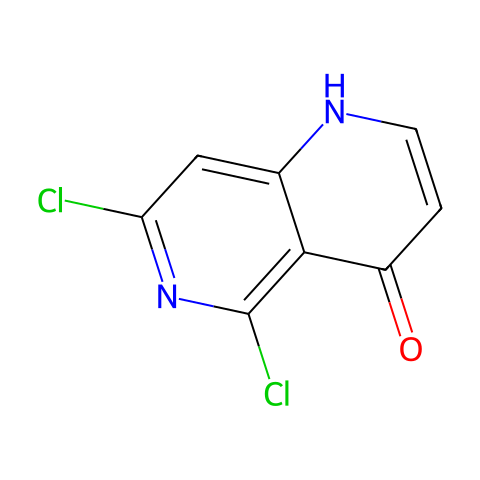 5,7-DICHLORO-1H-[1,6]NAPHTHYRIDIN-4-ONE结构图