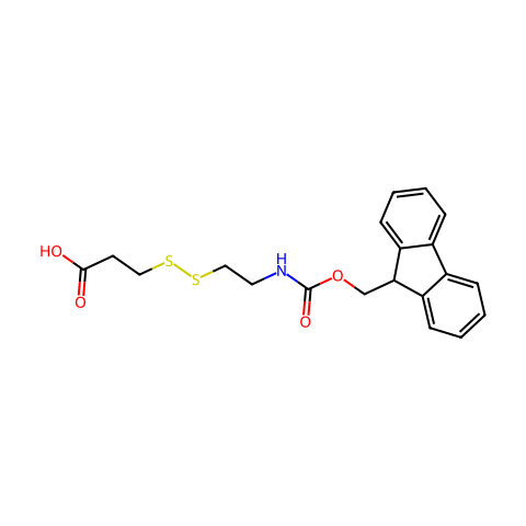 Fmoc-NH-ethyl-SS-propionic acid结构图