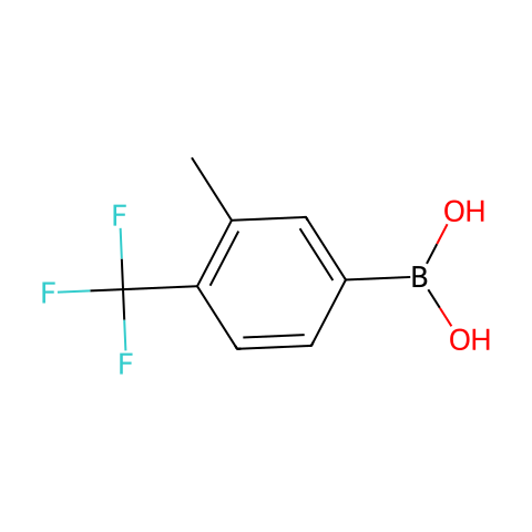 3-METHYL-4-TRIFLUOROMETHYL-PHENYLBORONIC ACID结构图