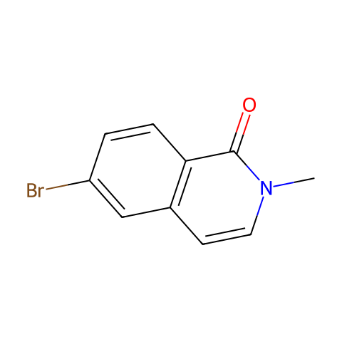 6-溴-2-甲基异喹啉-1(2H)-酮结构图