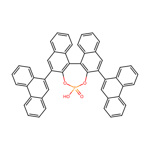 (R)-3,3'-二-9-菲基-1,1'-联萘酚磷酸酯结构图