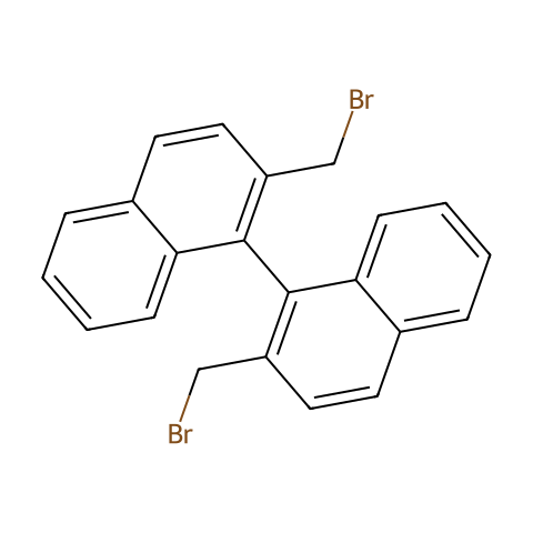 (R)-2,2'-双(溴甲基)-1,1'-联萘结构图
