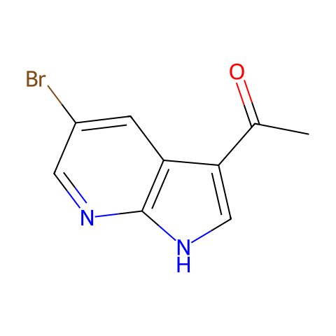 1-(5-Bromo-7-azaindole)ethanone结构图