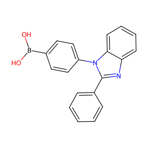 [4-(2-苯基-1H-苯并咪唑-1-基)苯基]硼酸结构图