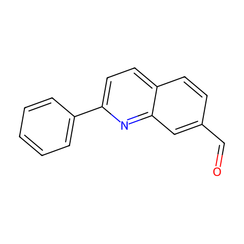 2-phenylquinoline-7-carbaldehyde结构图