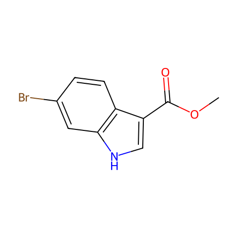 6-溴吲哚-3-羧酸甲酯结构图
