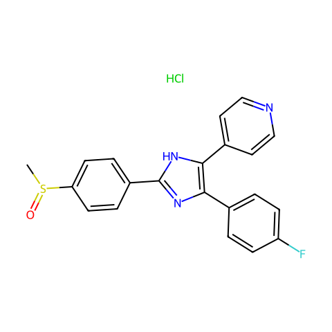 Adezmapimod hydrochloride结构图