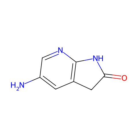 2H-Pyrrolo[2,3-b]pyridin-2-one, 5-aMino-1,3-dihydro-结构图