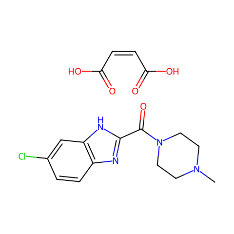 JNJ 10191584 马来酸盐结构图
