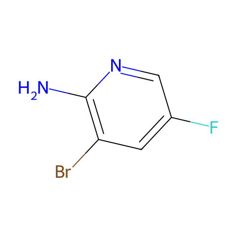 2-氨基-3-溴-5-氟吡啶结构图