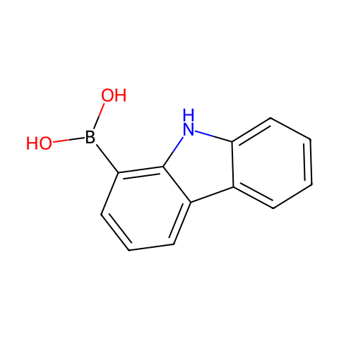9H-咔唑-1-基硼酸结构图