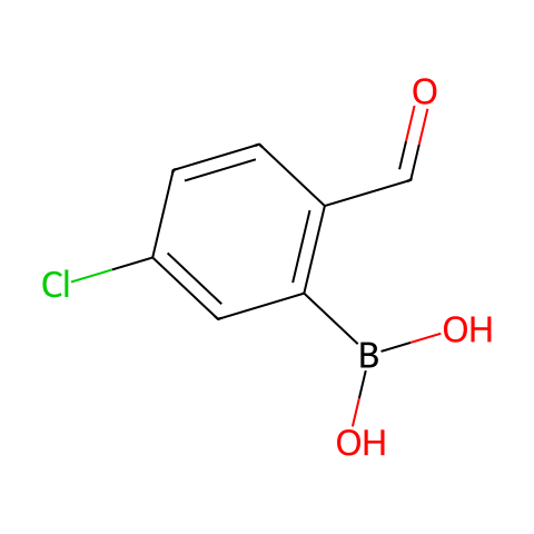 5-氯-2-醛基苯硼酸结构图