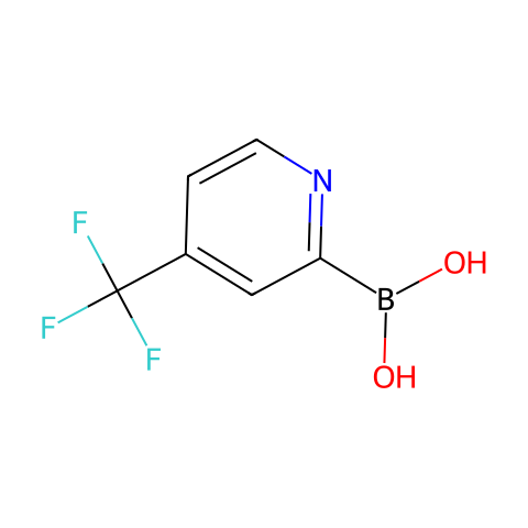 4-TRIFLUOROMETHYLPYRIDINE-2-BORONIC ACID结构图