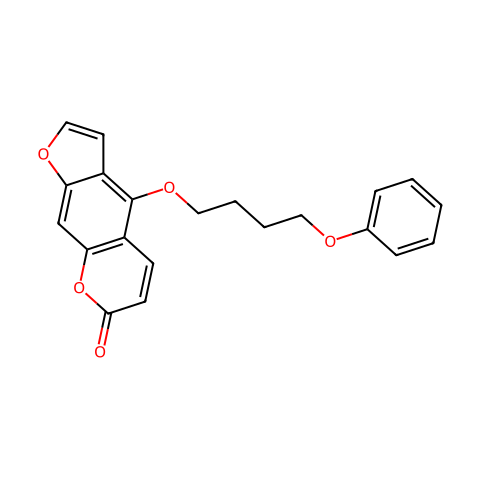 5-(4-Phenoxybutoxy)psoralen结构图