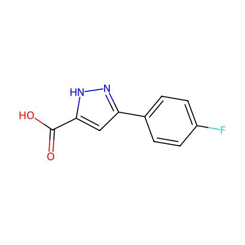 5-(4-Chlorophenyl)-1H-Pyrazole-3-Carboxylic Acid结构图