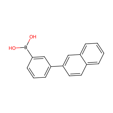 3-(2-萘基)苯基硼酸结构图