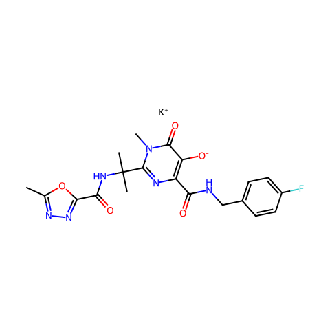 Raltegravir Potassium Salt结构图
