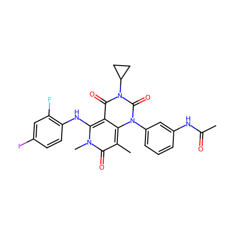 Trametinib (GSK1120212)结构图