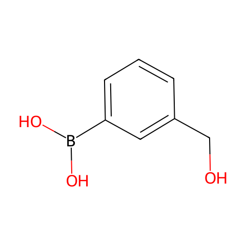 3-(羟甲基)苯硼酸 (含不同量的酸酐)结构图