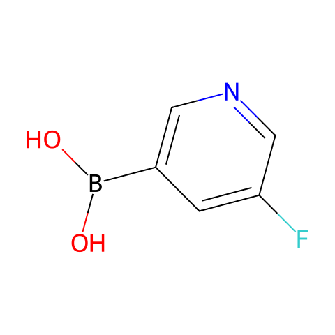 5-氟吡啶-3-硼酸结构图