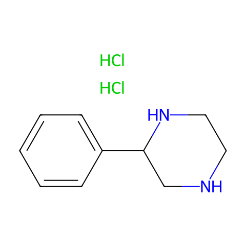 2-苯基哌嗪二盐酸盐结构图