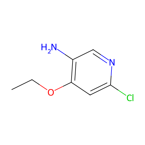 6-Chloro-4-ethoxypyridin-3-amine结构图