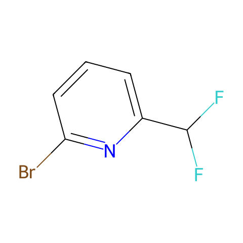 2-Bromo-6-(difluoromethyl)pyridine结构图